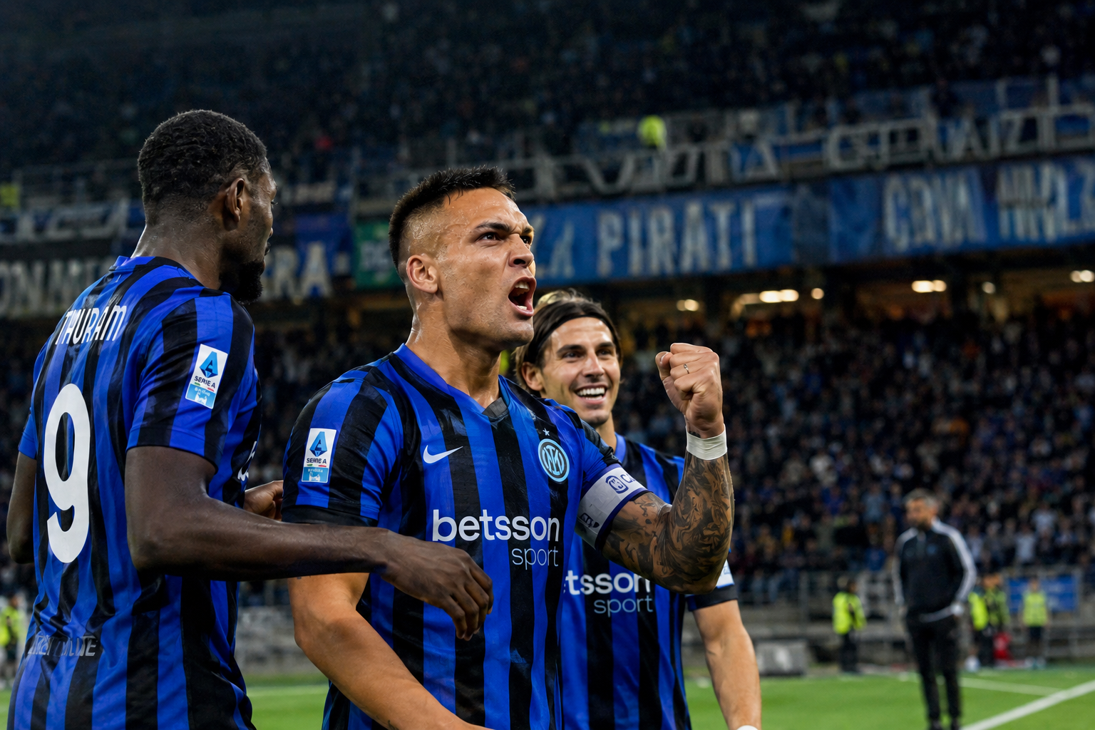 Vestuario del Inter con la camiseta de Lautaro antes de la Serie A 2026/27